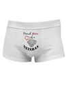 Mom of Veteran Mens Cotton Trunk Underwear-Men's Trunk Underwear-NDS Wear-White-Small-Davson Sales