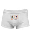 Eat & Run Black Friday Mens Cotton Trunk Underwear-Men's Trunk Underwear-NDS Wear-White-Small-Davson Sales