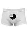 American Flag Heart Design - Stamp Style Mens Cotton Trunk Underwear by TooLoud-Men's Trunk Underwear-NDS Wear-White-Small-Davson Sales