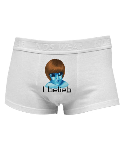 Extraterrestial - I Belieb Mens Cotton Trunk Underwear by TooLoud-Men's Trunk Underwear-NDS Wear-White-Small-Davson Sales