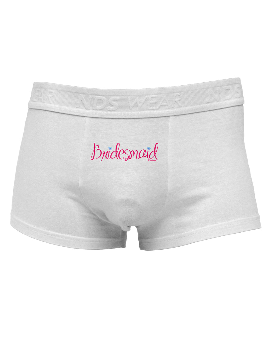 Bridesmaid Design - Diamonds - Color Mens Cotton Trunk Underwear-Men's Trunk Underwear-NDS Wear-White-Small-Davson Sales