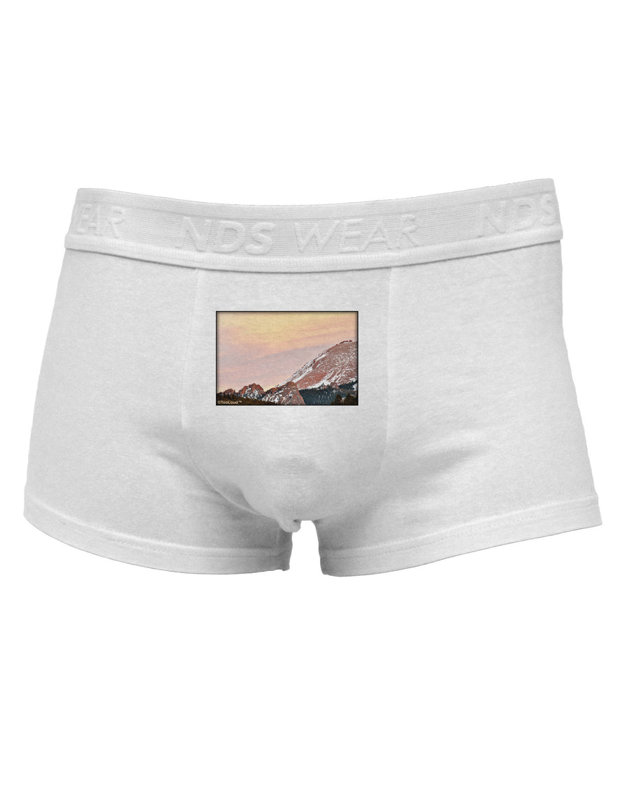 CO Sunset Cliffs Mens Cotton Trunk Underwear-Men's Trunk Underwear-NDS Wear-White-Small-Davson Sales