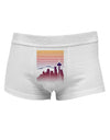 Seattle Skyline Sunrise Mens Cotton Trunk Underwear-Men's Trunk Underwear-NDS Wear-White-Small-Davson Sales