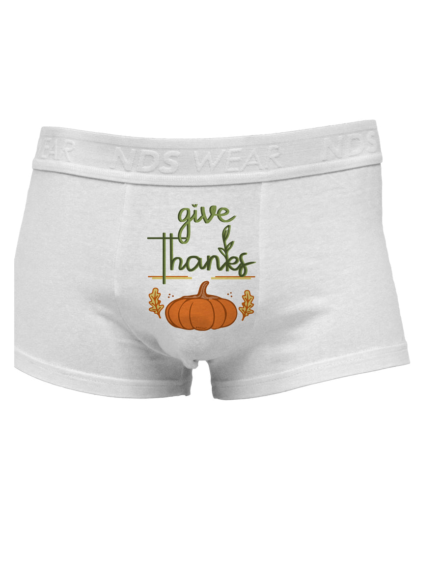 Give Thanks Mens Cotton Trunk Underwear-Men's Trunk Underwear-NDS Wear-White-Small-Davson Sales
