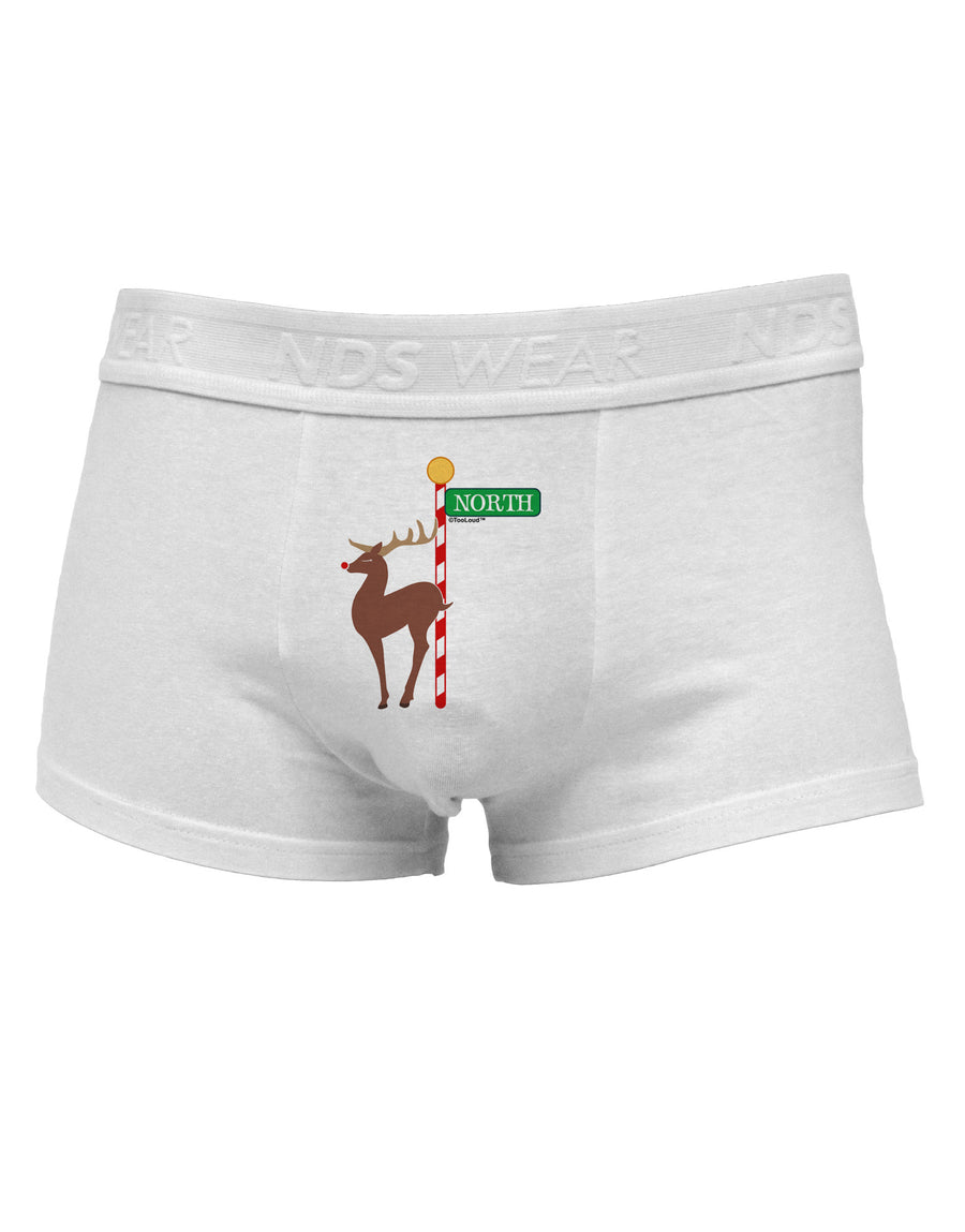 Rudolf Ratchet Reindeer Color Mens Cotton Trunk Underwear-Men's Trunk Underwear-NDS Wear-White-Small-Davson Sales