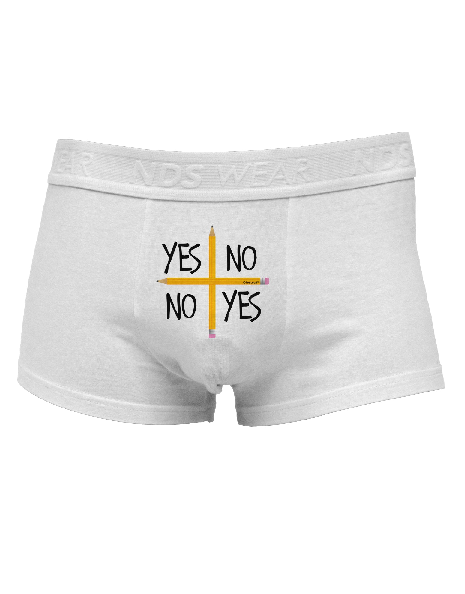 Charlie Charlie Challenge Mens Cotton Trunk Underwear-Men's Trunk Underwear-NDS Wear-White-Small-Davson Sales