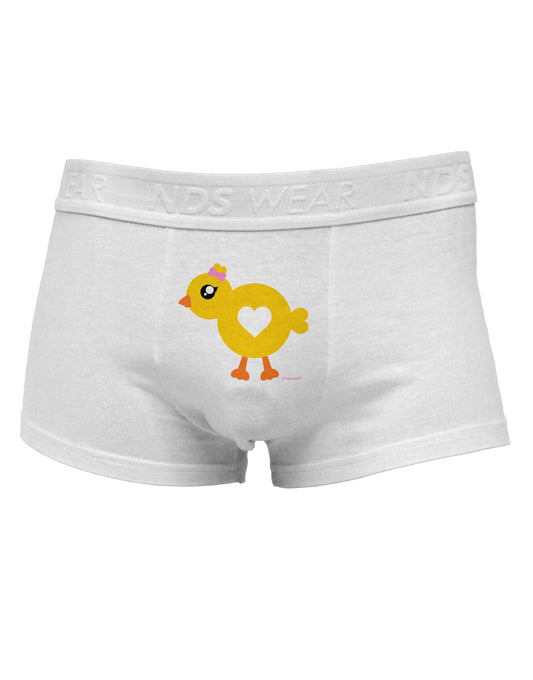 Cute Chick with Bow Mens Cotton Trunk Underwear by TooLoud-Men's Trunk Underwear-NDS Wear-White-Small-Davson Sales