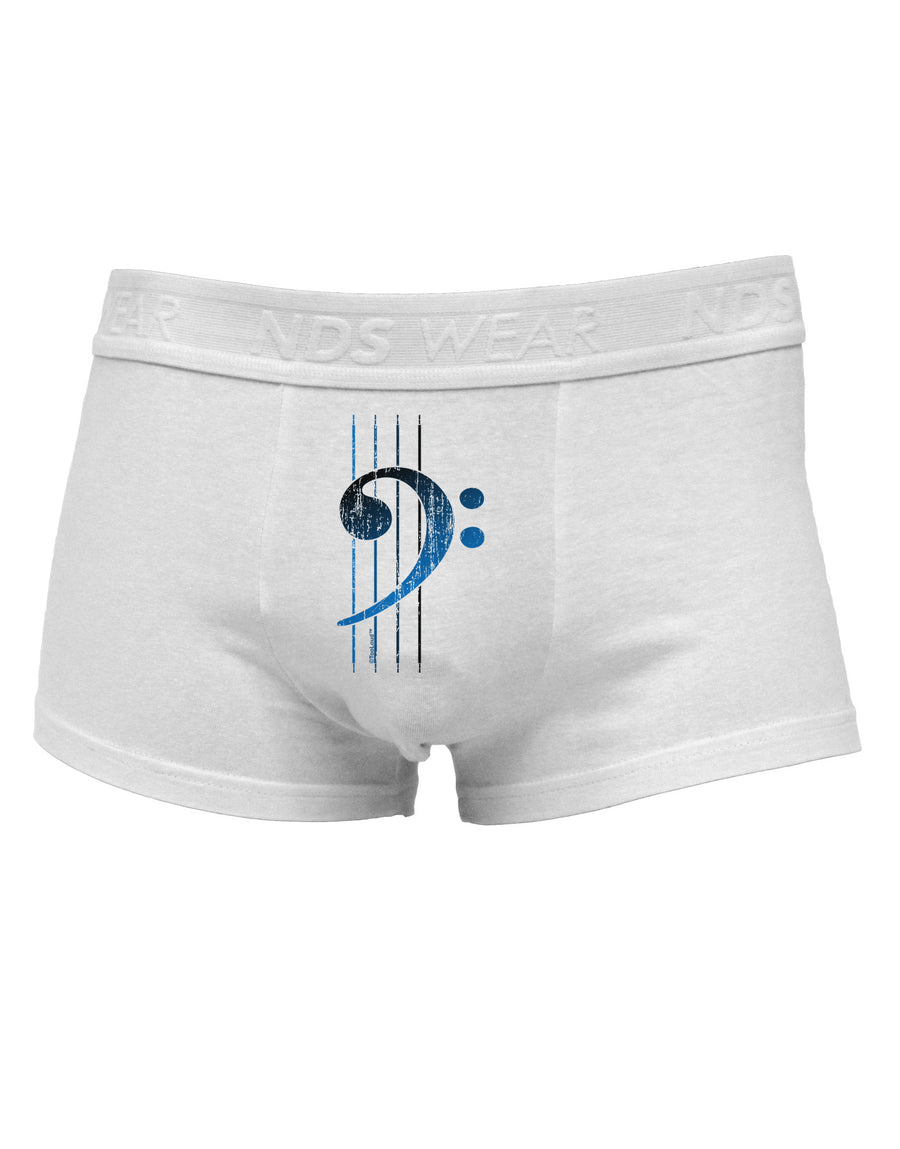 Distressed Bass Strings Mens Cotton Trunk Underwear-Men's Trunk Underwear-NDS Wear-White-Small-Davson Sales