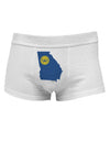 Atlanta Georgia Flag Mens Cotton Trunk Underwear-Men's Trunk Underwear-NDS Wear-White-X-Large-Davson Sales