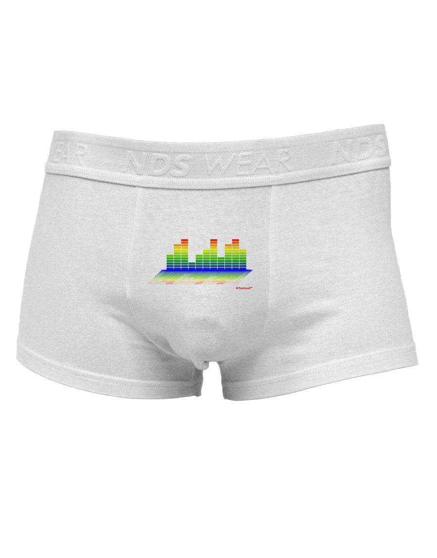 Equalizer Bars Design Mens Cotton Trunk Underwear by TooLoud-Men's Trunk Underwear-NDS Wear-White-Small-Davson Sales