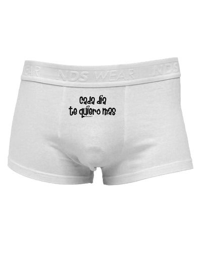 Cada Dia Te Quiero Mas DesignMens Cotton Trunk Underwear by TooLoud-Men's Trunk Underwear-NDS Wear-White-Small-Davson Sales