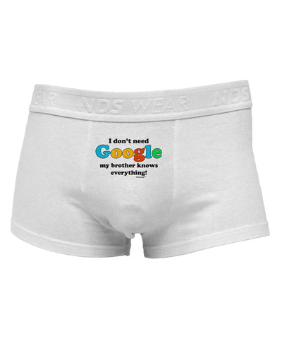 I Don't Need Google - Brother Mens Cotton Trunk Underwear-Men's Trunk Underwear-TooLoud-White-Small-Davson Sales