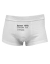 Error 404 Costume Distressed Mens Cotton Trunk Underwear-Men's Trunk Underwear-NDS Wear-White-Small-Davson Sales