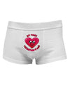 My First Valentine's Day Mens Cotton Trunk Underwear-Men's Trunk Underwear-NDS Wear-White-Small-Davson Sales