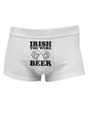 Irish You Were Beer Mens Cotton Trunk Underwear by TooLoud-Men's Trunk Underwear-TooLoud-White-Small-Davson Sales