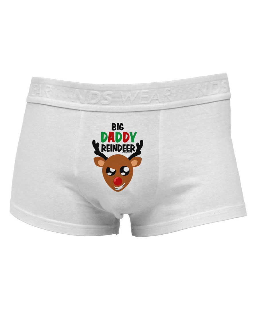 Big Daddy Reindeer Matching Deer Mens Cotton Trunk Underwear-Men's Trunk Underwear-NDS Wear-White-X-Large-Davson Sales