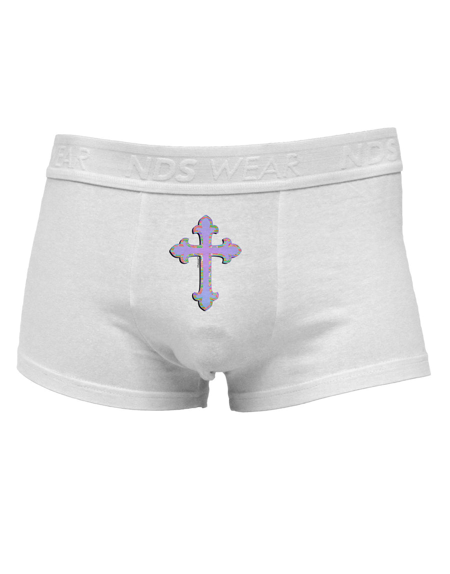 Easter Color Cross Mens Cotton Trunk Underwear-Men's Trunk Underwear-NDS Wear-White-Small-Davson Sales