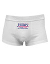 Hillary A Strong Woman Mens Cotton Trunk Underwear-Men's Trunk Underwear-NDS Wear-White-Small-Davson Sales