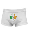 Irish Flag - Shamrock Distressed Mens Cotton Trunk Underwear by TooLoud-Men's Trunk Underwear-NDS Wear-White-Small-Davson Sales