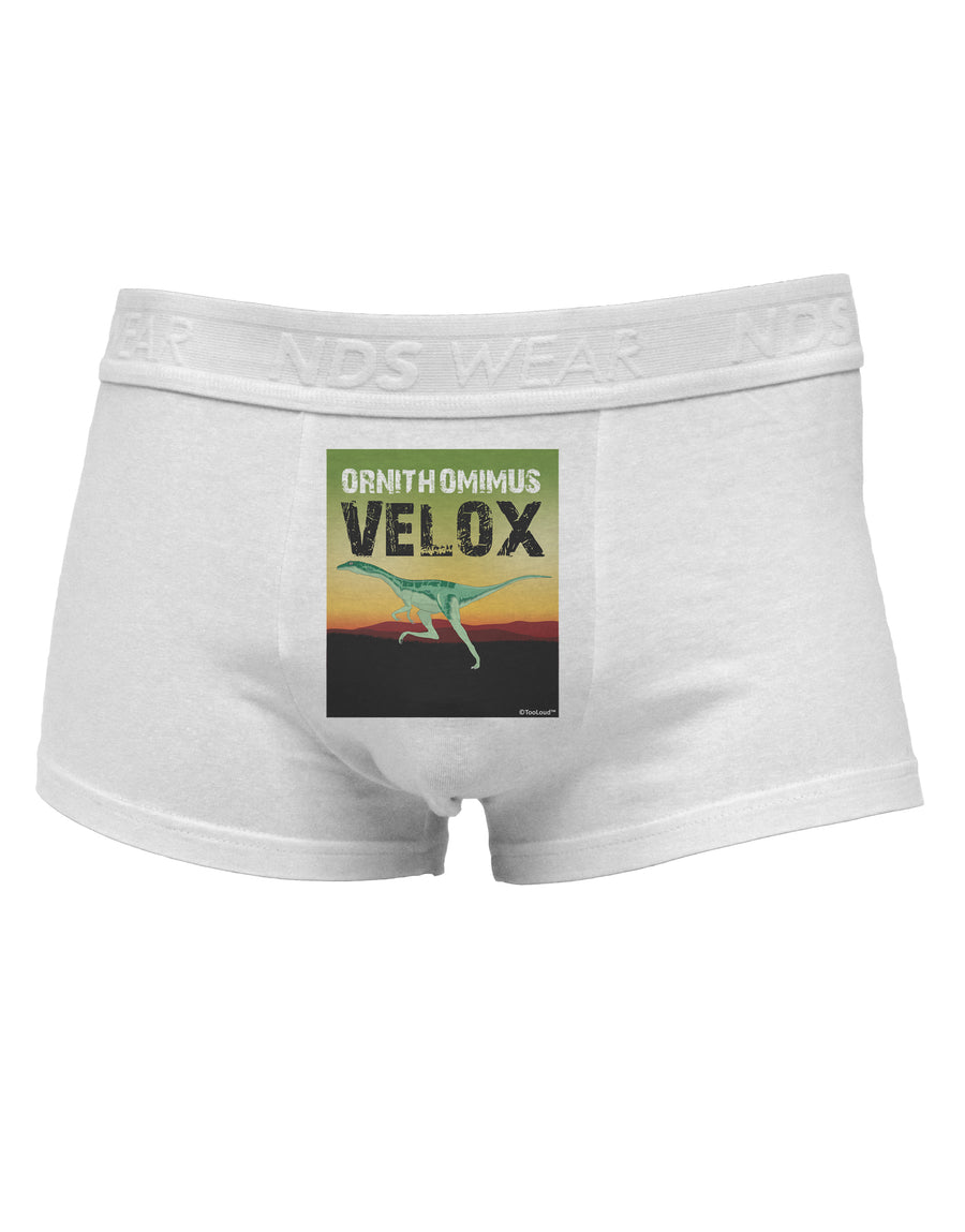 Ornithomimus Velox - With Name Mens Cotton Trunk Underwear by TooLoud-Men's Trunk Underwear-NDS Wear-White-Small-Davson Sales