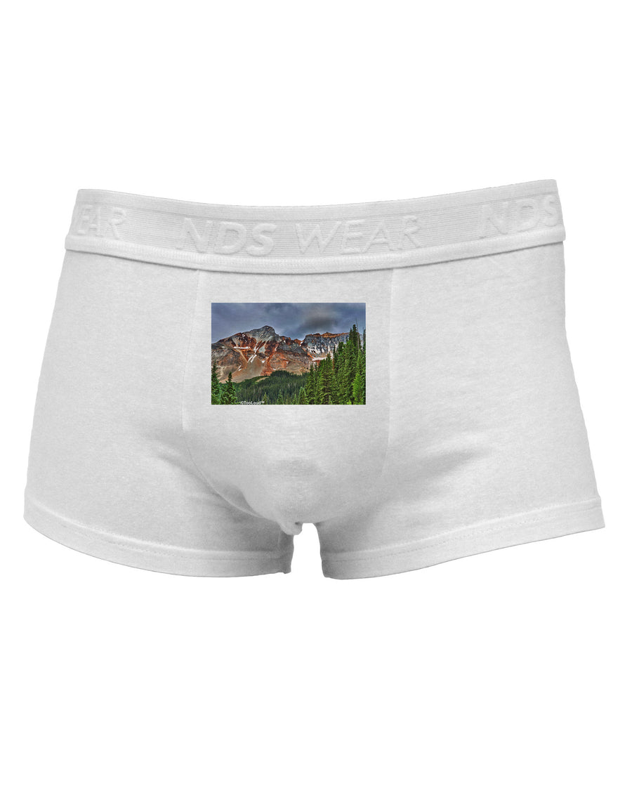 Colorado Mountains Forrest Mens Cotton Trunk Underwear-Men's Trunk Underwear-NDS Wear-White-Small-Davson Sales