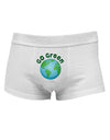 Go Green - Planet Earth Mens Cotton Trunk Underwear-Men's Trunk Underwear-NDS Wear-White-Small-Davson Sales