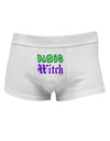 Basic Witch Color Green Mens Cotton Trunk Underwear-Men's Trunk Underwear-NDS Wear-White-X-Large-Davson Sales