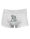 Kiss Me For Luck Mens Cotton Trunk Underwear-Men's Trunk Underwear-NDS Wear-White-Small-Davson Sales