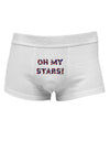 Oh My Stars Patriotic Design Mens Cotton Trunk Underwear by TooLoud-Men's Trunk Underwear-NDS Wear-White-Small-Davson Sales