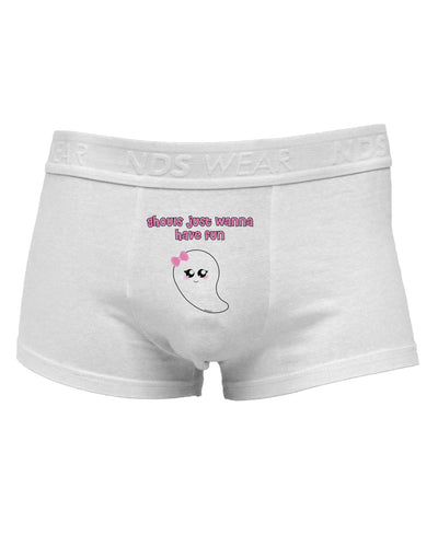 Ghouls Just Wanna Have Fun Cute Ghost - Halloween Mens Cotton Trunk Underwear-Men's Trunk Underwear-TooLoud-White-Small-Davson Sales