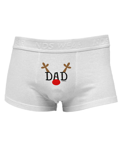 Matching Family Christmas Design - Reindeer - DadMens Cotton Trunk Underwear by TooLoud-Men's Trunk Underwear-NDS Wear-White-Small-Davson Sales