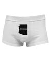 Arizona - United States Shape Mens Cotton Trunk Underwear by TooLoud-Men's Trunk Underwear-NDS Wear-White-Small-Davson Sales