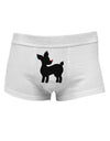 Cute Rudolph Silhouette - Christmas Mens Cotton Trunk Underwear by TooLoud-Men's Trunk Underwear-NDS Wear-White-Small-Davson Sales