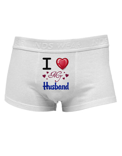 I Love Heart My HusbandMens Cotton Trunk Underwear-Men's Trunk Underwear-NDS Wear-White-Small-Davson Sales