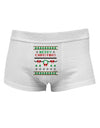 Merry Christmas Ugly Christmas Sweater Mens Cotton Trunk Underwear-Men's Trunk Underwear-NDS Wear-White-Small-Davson Sales