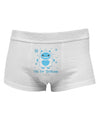 Yeti (Ready) for Christmas - Abominable SnowmanMens Cotton Trunk Underwear-Men's Trunk Underwear-NDS Wear-White-Small-Davson Sales