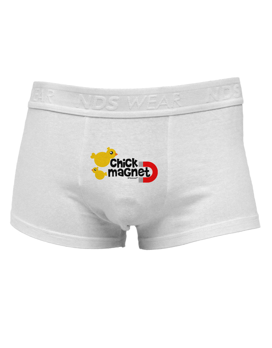 Cute Chick Magnet Design Mens Cotton Trunk Underwear-Men's Trunk Underwear-NDS Wear-White-Small-Davson Sales