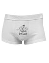 TooLoud Pugs Not Drugs Mens Cotton Trunk Underwear-Men's Trunk Underwear-NDS Wear-White-Small-Davson Sales