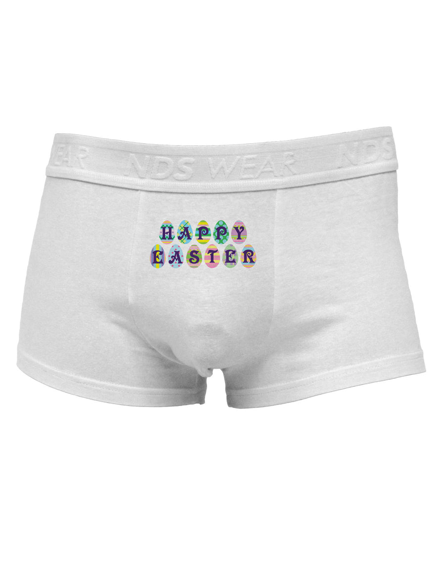 Easter Eggs Happy Easter Mens Cotton Trunk Underwear-Men's Trunk Underwear-NDS Wear-White-Small-Davson Sales