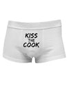 Kiss the Cook Grill Master 2 - TextMens Cotton Trunk Underwear-Men's Trunk Underwear-NDS Wear-White-Small-Davson Sales