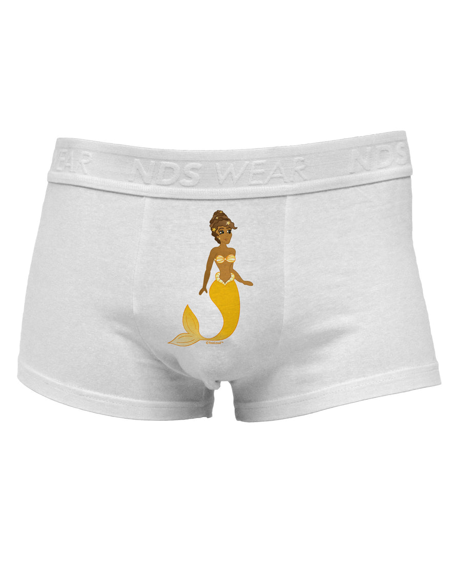 Mermaid Design - Yellow Mens Cotton Trunk Underwear-Men's Trunk Underwear-NDS Wear-White-Small-Davson Sales