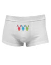 Scary Bunny Tri-color Mens Cotton Trunk Underwear-Men's Trunk Underwear-NDS Wear-White-Small-Davson Sales