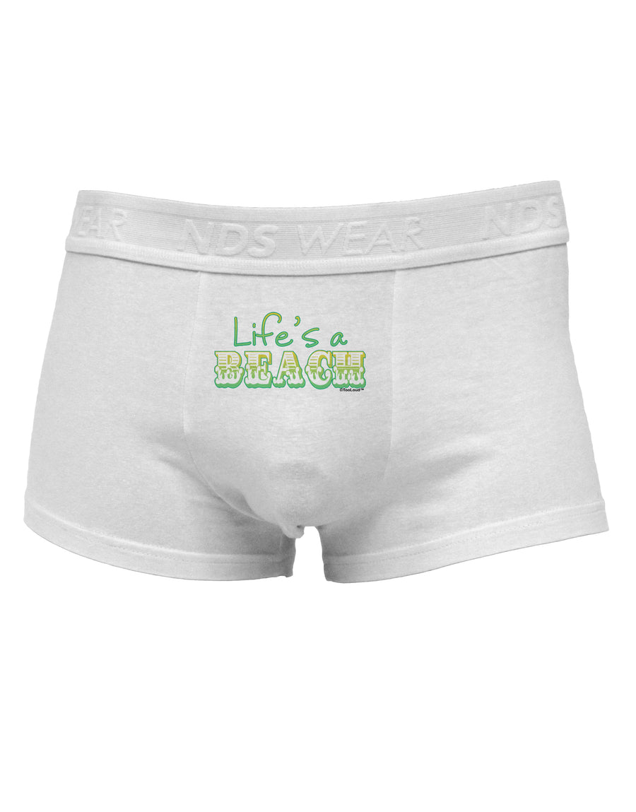 Lifes a Beach Color Mens Cotton Trunk Underwear by TooLoud-Men's Trunk Underwear-NDS Wear-White-Small-Davson Sales