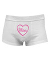 Mom Heart Design - Pink Mens Cotton Trunk Underwear by TooLoud-Men's Trunk Underwear-NDS Wear-White-Small-Davson Sales