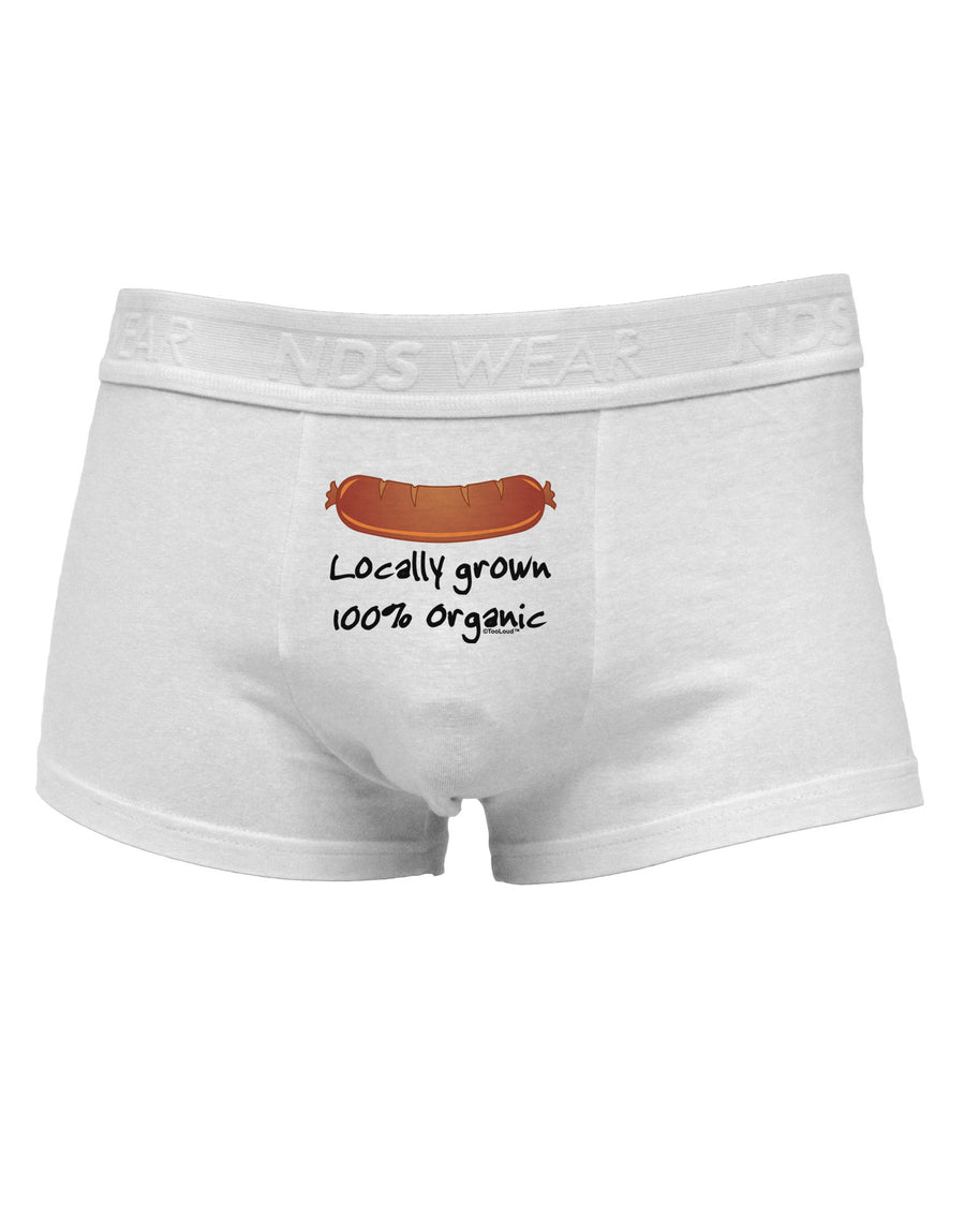 Locally Grown Organic Sausage Mens Cotton Trunk Underwear-Men's Trunk Underwear-NDS Wear-White-Small-Davson Sales