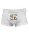 Cute Taco Cat Design Text Mens Cotton Trunk Underwear by TooLoud-Men's Trunk Underwear-NDS Wear-White-Small-Davson Sales