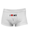 I Heart My - Cute Poodle Dog - WhiteMens Cotton Trunk Underwear by TooLoud-Men's Trunk Underwear-TooLoud-White-Small-Davson Sales