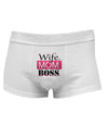 Wife Mom Boss Mens Cotton Trunk Underwear-Men's Trunk Underwear-NDS Wear-White-Small-Davson Sales