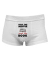 Skip The Movie Read The Book Mens Cotton Trunk Underwear-Men's Trunk Underwear-NDS Wear-White-Small-Davson Sales
