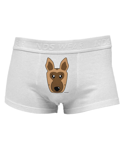 Cute German Shepherd DogMens Cotton Trunk Underwear by TooLoud-Men's Trunk Underwear-TooLoud-White-Small-Davson Sales